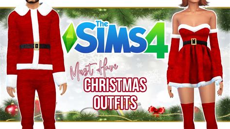 🎅🏼 Best Cc Christmas Outfits Links Cas The Sims 4 Youtube