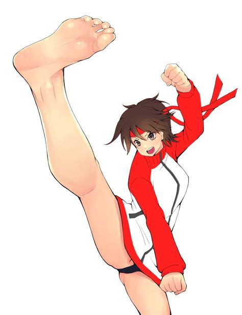 Kasugano Sakura Street Fighter Street Fighter V 1girl Barefoot
