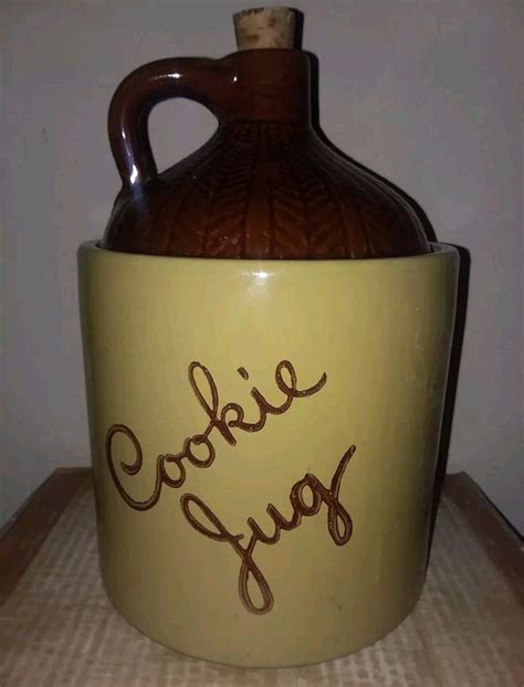 Vintage Monmouth Cookie Jug Cookie Jar On Mercari Jar Cookie Jars Jugs