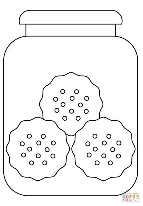 Cookie Jar Coloring Page Free Printable Coloring Page Coloring Home