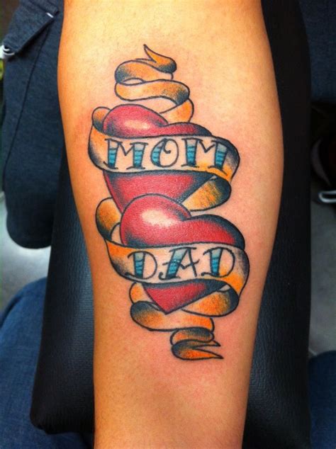 traditional mom and dad tattooed by jeremy stewart pinnacle tattoo corpus christi tx tattoo