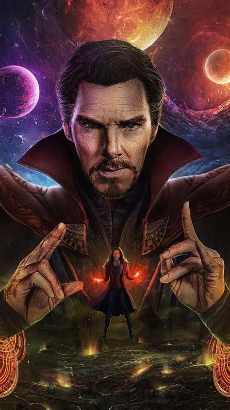 Doctor Strange And Scarlet Witch Madness Of Multiverse Art Hd