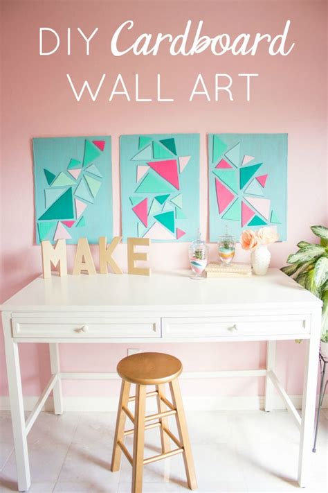 How To Turn A Cardboard Box Into Wall Art Design Improvised