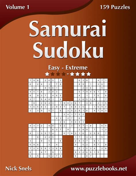 Samurai Sudoku Easy To Extreme Volume 1 159 Puzzles
