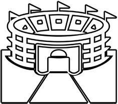 Football Field Coloring Page | Coloring pages | Football coloring pages