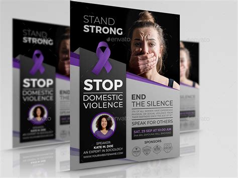 Domestic Violence Flyer Template By Owpictures Graphicriver