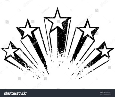 Shooting Star Clipart Black And White Clipart