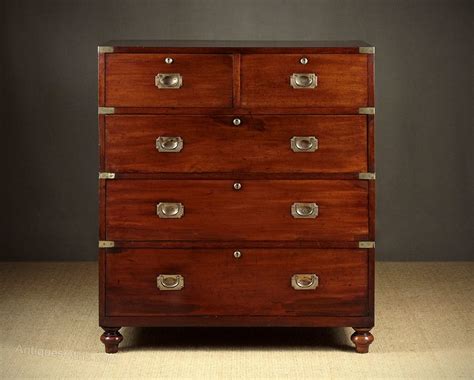 Mahogany Campaign Chest Of Drawers By Ross And Co D Antiques Atlas