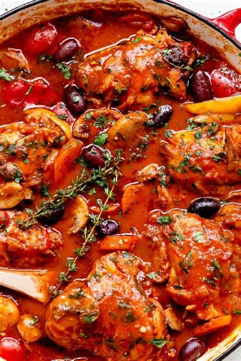 The Best Chicken Cacciatore #deliciousdinnerrecipes | Makanan italia