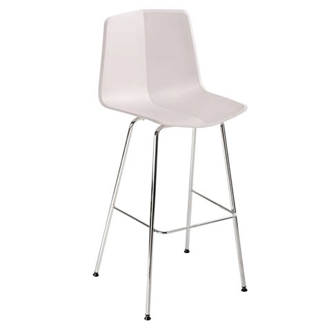 Bord et surface renforcés, traverses de renfort au dos.piétement en tube rond chromé, ø 16 / 2 mm.dimensions assisehauteur x largeur x profondeur. Chaise haute design empilable, coque plastique, par Hannes ...