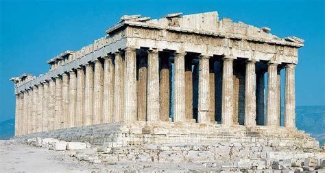 El Partenón De Atenas El Templo Griego Por Excelencia