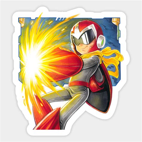 Proto Man Protoman Sticker Teepublic