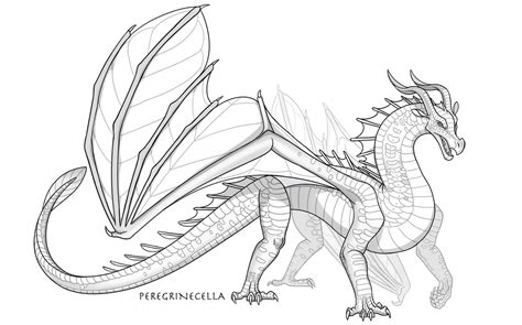 Leafwing Base By Peregrinecella On Deviantart Wings Of Fire Dragons Wings Of Fire Dragon