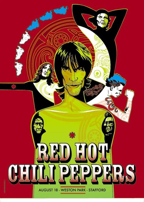 Red Hot Chili Peppers Stafford Mini Print Red Hot Chili Peppers