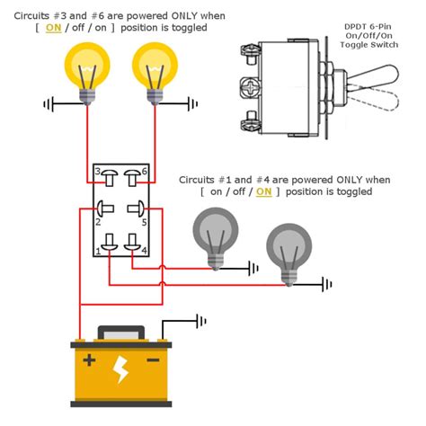 Way Dpdt Switch Wiring Way Switch Wiring Diagram Schematic