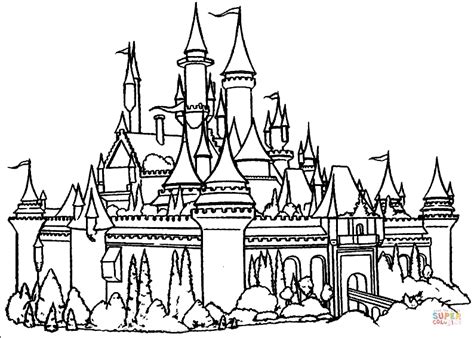 The Castle coloring page Free Printable Coloring Pages