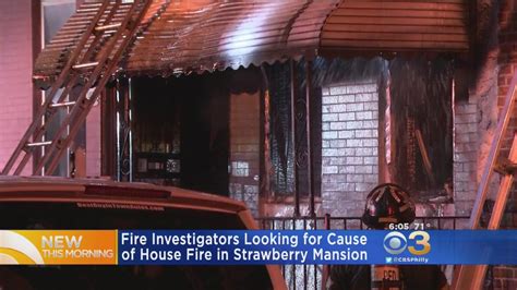 Elderly Woman Taken To Hospital After Row Home Fire In Strawberry Mansion Say Witnesses Cbs