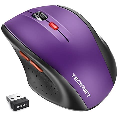 Tecknet Classic 24g Portable Optical Wireless Mouse With Usb Nano