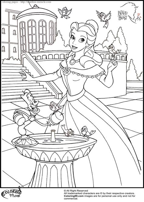 princess belle coloring pages photo  timeless miraclecom