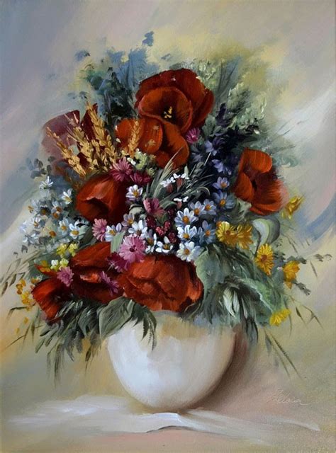16 Amazing Flower Paintings By Szechenyi Szidonia Bouquet Paintings