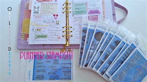 Perfect Stamps For Planners One Little Dreamer Youtube
