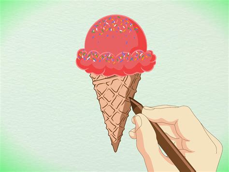How To Draw A Detailed Ice Cream Cone With Pictures Wikihow