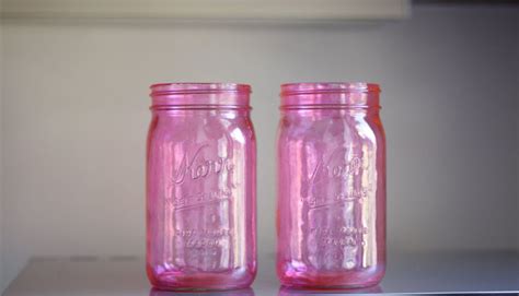 Pink Tinted Mason Jars Pink Mason Jars Colored Mason Jars Mason Jars