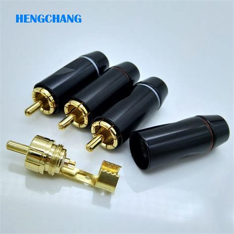 Maybe you would like to learn more about one of these? 6pcs/lot DIY RCA Plug HIFI Goldplated Audio Cable RCA Male Audio Video Connector Gold Adapter ...