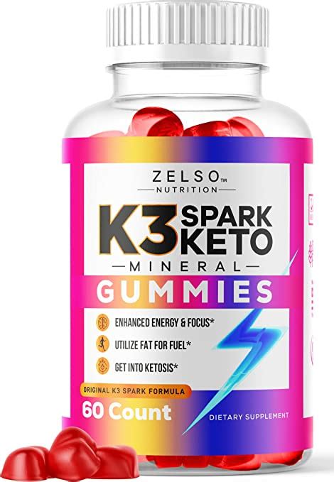 K3 Spark Mineral Gummies By Zelso Nutrition The Original K3spark Acv Formula Pills Now In Gummy
