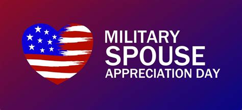 Military Spouse Appreciation Day Vector Illustration Suitable For