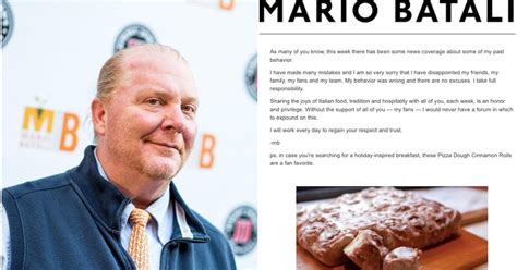 Mario Batali Included A Recipe In His Harassment Apology Because He’s Ridiculous