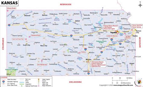 Kansas State Map With Highways