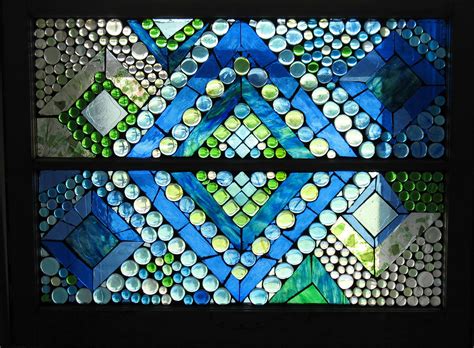 Glass Mosaic On Old Window Mosaic Stained Faux Stained Glass Stained