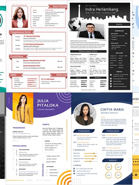 50+ Contoh CV Lamaran Kerja desain paling Menarik 2021