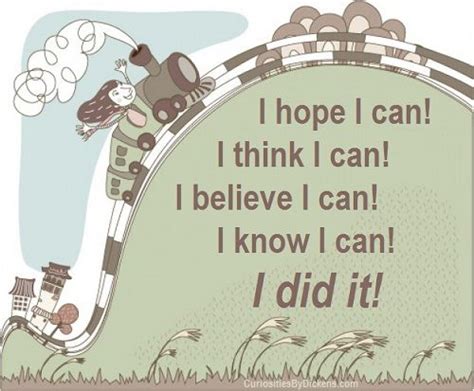 Added to the national registry: I hope I can! I think I can! I believe I can! I know I can! I did it! ~ Janet S. Dickens ...