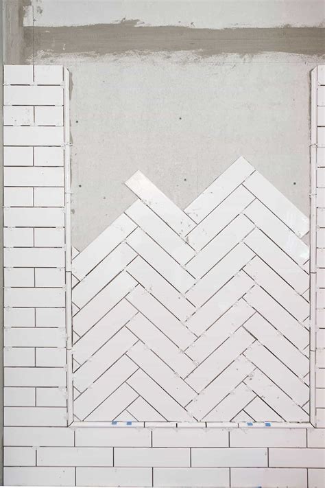 How To Tile A Herringbone Pattern • Craving Some Creativity