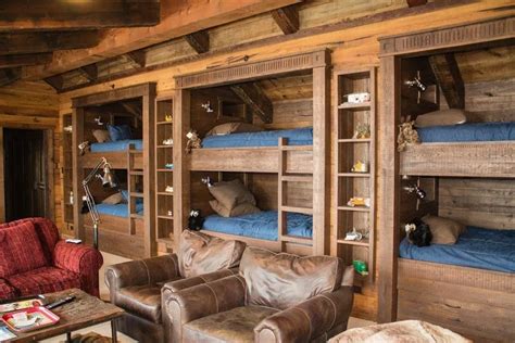 Cabin Camp 37 Bunk Beds Built In Built In Bunks Cabin Bunk Beds