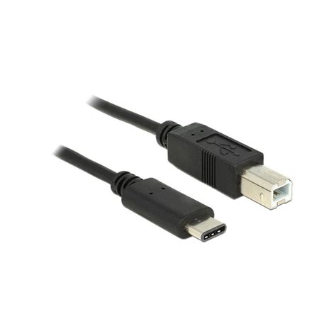 Gold plated connectors, modest 1 meter length, and a tdk ferrite core reject noise and improve jitter performance. DELOCK Câble USB 2.0 USB-B mâle vers USB Type-C réversible ...