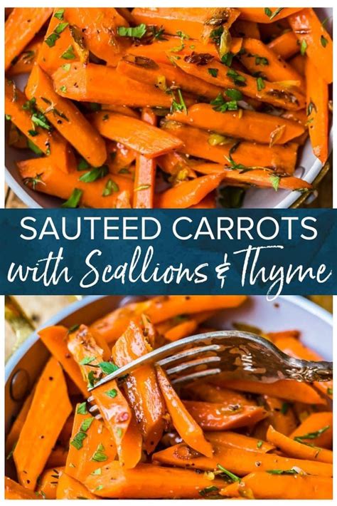 When planning a thanksgiving meal, the turkey may be the centerpiece, but it's all of the side dishes that make the feast complete. These sauteed carrots are a wonderful quick and easy ...