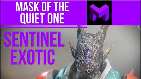 Mask Of The Quiet One Exotic Review Sentinel Titan Helmet Youtube