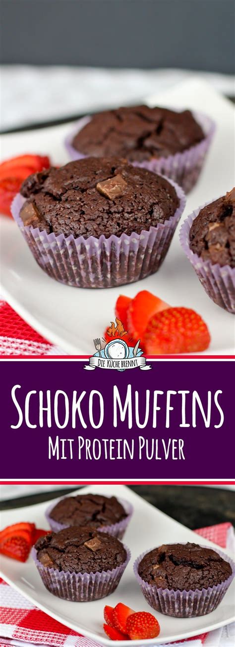Die temperatur nun auf 100 grad stellen und den kuchen für weitere 50 min. Schoko Muffins mit Proteinpulver - für kalorienbewussteres ...