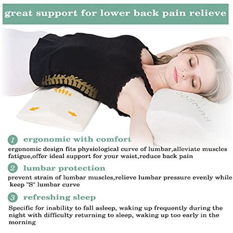 Insider reviews' kylie joyner tested this mattress and found that both she and her partner noticed a reduction in back pain. Upgraded Lumbar Pillow Bed Back Support Sleeping Pillow ...
