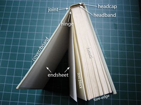 Book Anatomy Parts Of A Book And Definitions Ibookbinding