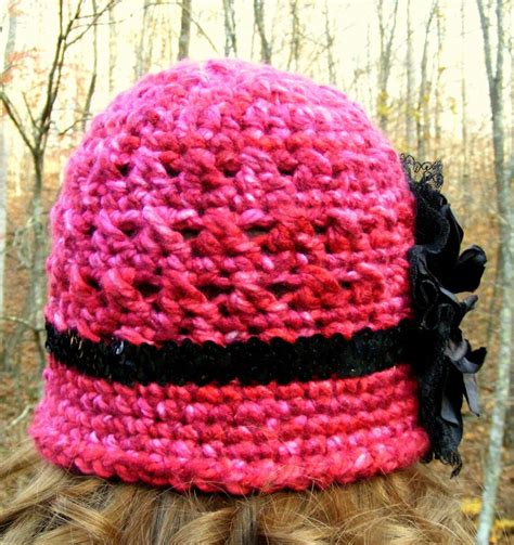 Crochet Hat Patterns Womans Crochet Hat Pattern Tute On Etsy