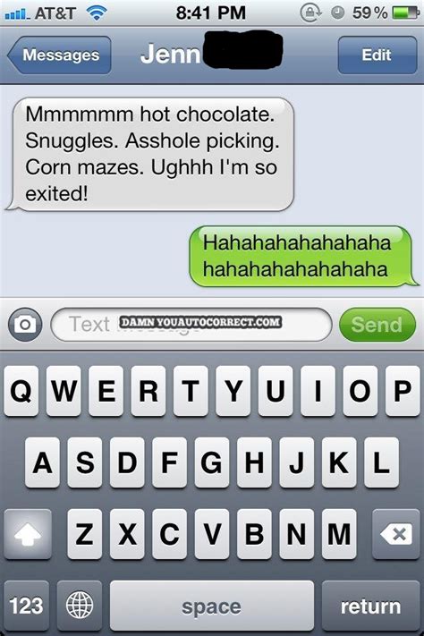 20 funny autocorrect text mistakes for you