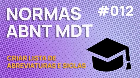 Abreviação De Mestra Abnt