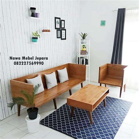 gaya ruang tamu kayu minimalis sederhana ide dekorasi rumah gaya