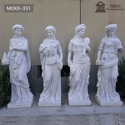 Seasons Goddess Outdoor Marble Garden Statue For Sale Mokk 331 Trevi