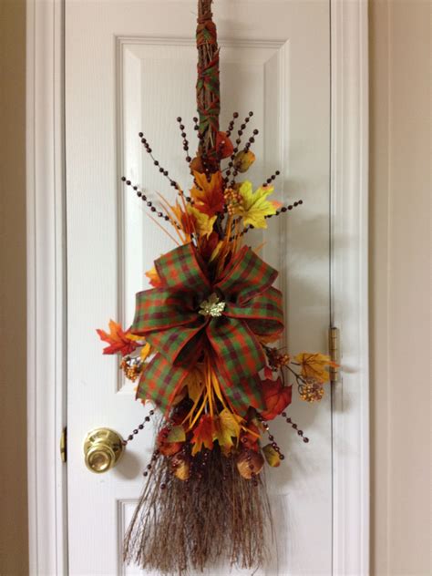 My Fall Broom Made With By Susan Fall Crafts Decorations