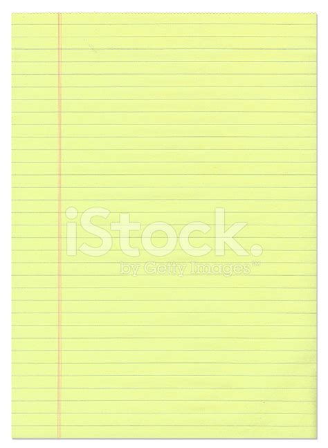Single Sheet Of Yellow Lined Paper Stock Photo Royalty Free Freeimages